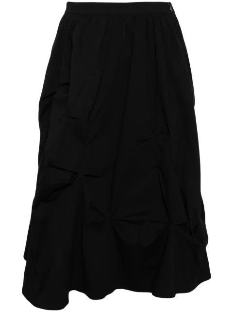 b+ab gathered midi skirt Black 4R115AI