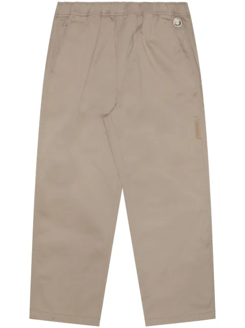 AAPE BY *A BATHING APE® straight-leg cotton trousers Neutrals APTA664XXM
