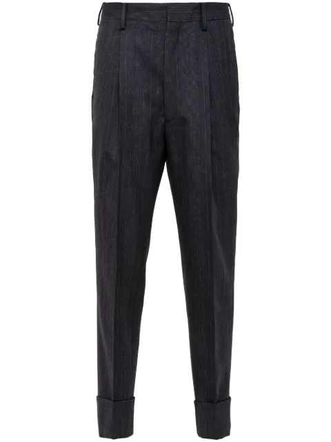 Prada wool tailored trousers Blue UP0251SOOO14FF