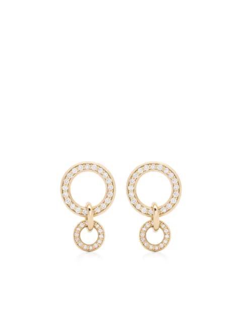 Spinelli Kilcollin 18kt yellow gold Canis YG diamond hoop earrings Gold ECANYGPV