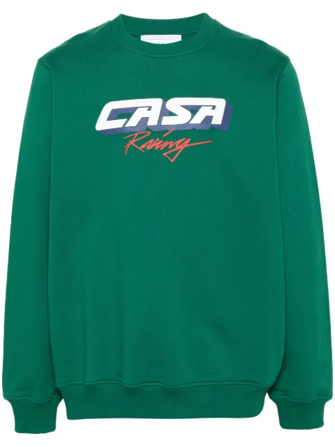 Casablanca Casa Racing 3D cotton sweatshirt Green MS24JTP001
