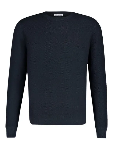 Boglioli wool crew-neck sweater Blue 91531FA0803