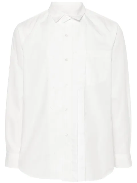 sacai seam-detail shirt White 2403327M