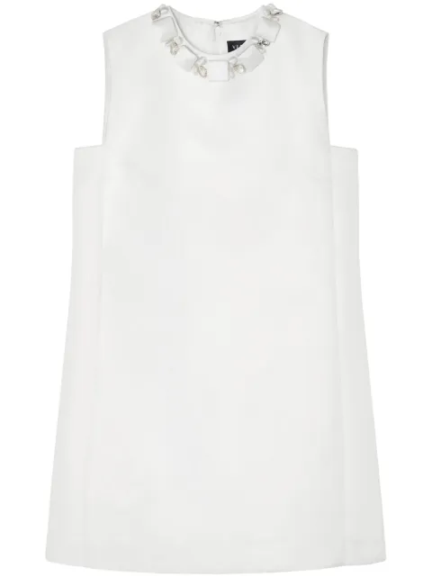 Versace bead-embellished minidress White 10150061A10598