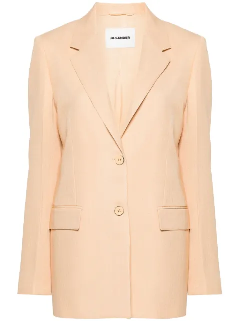 Jil Sander single-breasted blazer Orange J02BN0153J65005
