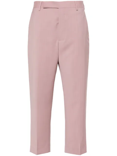 Rick Owens pressed-creased wool trousers Pink RP01D2305WL
