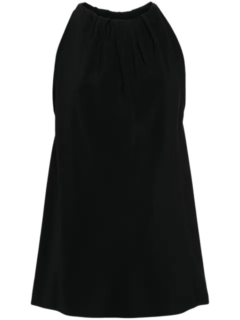 Rick Owens gathered crepe tank top Black RP01D2133CC