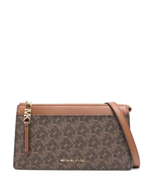 Michael Michael Kors logo-print cross body bag Brown 32H3G8EC7B