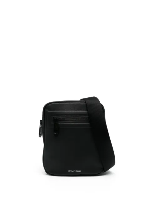 Calvin Klein logo-stamp messenger bag Black K50K511222