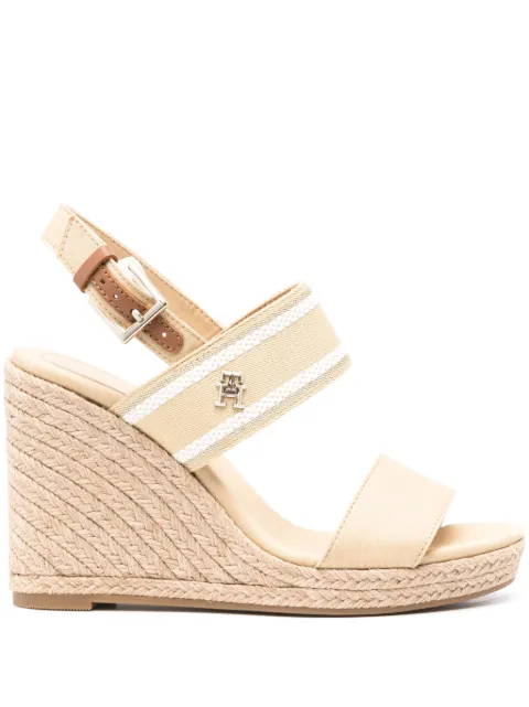 Tommy Hilfiger Webbing 105mm wedge espadrilles Neutrals FW0FW08045