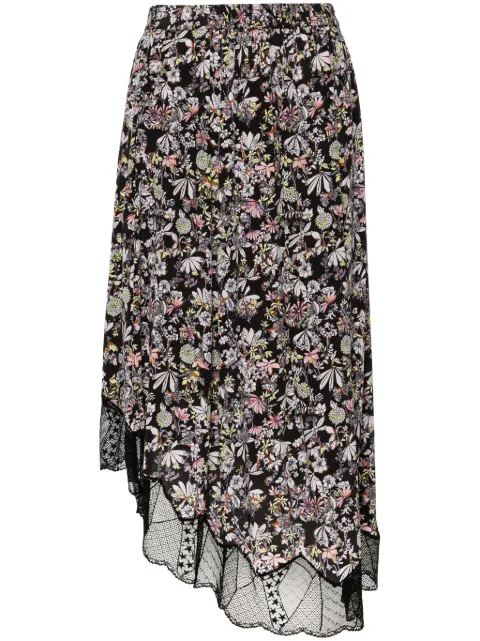 Zadig&Voltaire Kaya floral-print midi skirt Black WWSK00371
