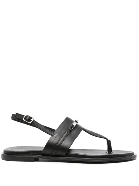 Calvin Klein logo-plaque thong sandals Black HW0HW02031