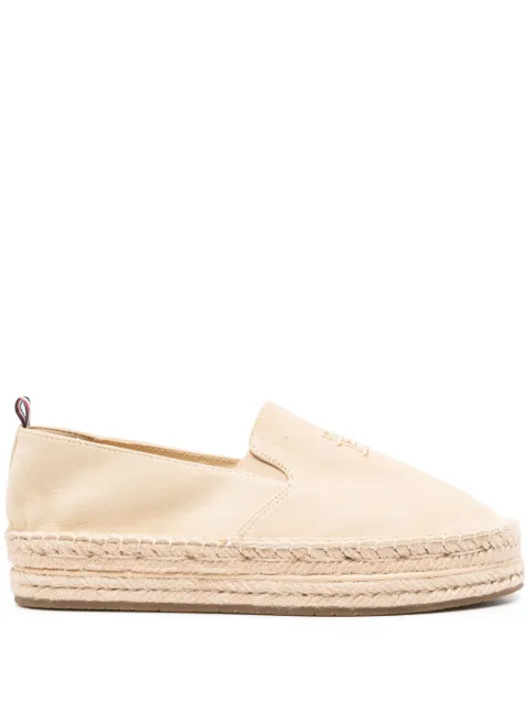 Tommy Hilfiger suede flatform espadrilles Neutrals FW0FW07695