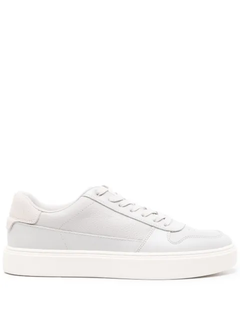 Calvin Klein logo-print leather sneakers Grey HM0HM01254