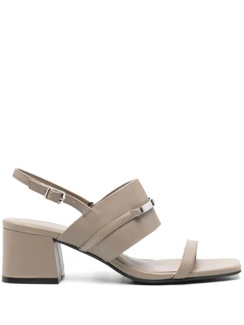 Calvin Klein 45mm slingback leather sandals Neutrals HW0HW02056