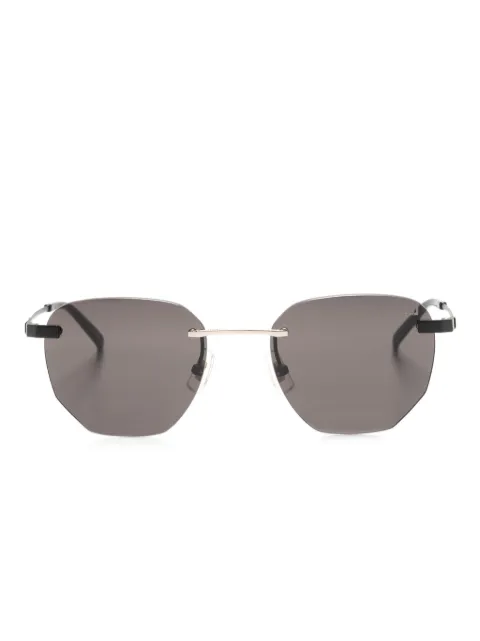 Dunhill rimless geometric-frame sunglasses Black DU0066S