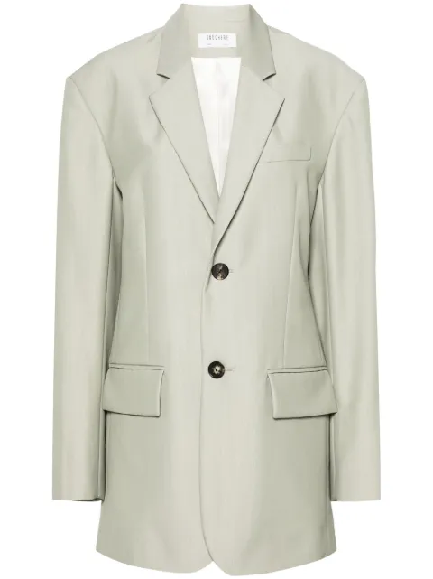 Gauchère single-breasted blazer Green P1240215