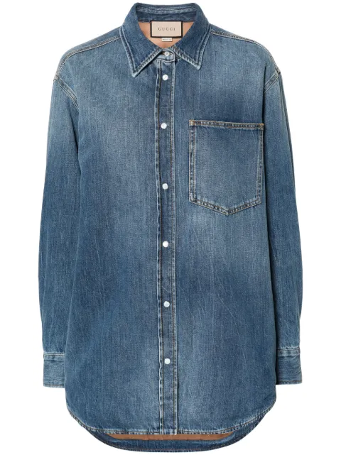 Gucci Interlocking G denim jacket Blue 772882XDCT94447