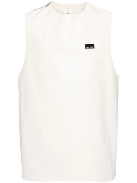 OAMC zipped cotton tank top Neutrals 24E28OAU40COT00999