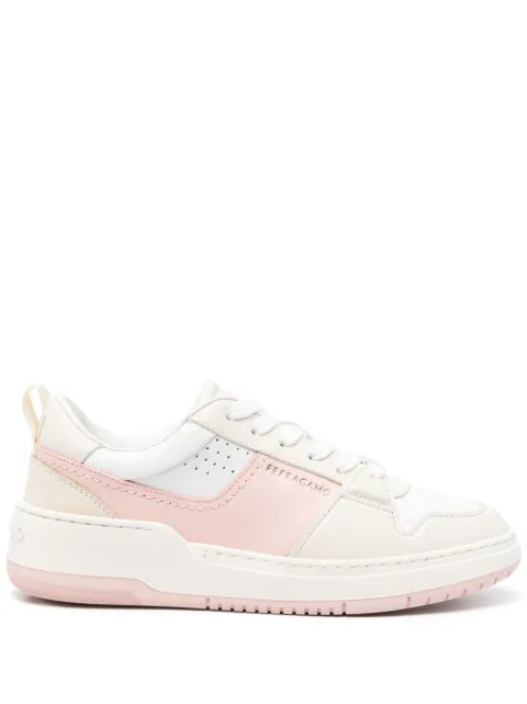 Ferragamo Dennis panelled leather sneakers Pink 769702
