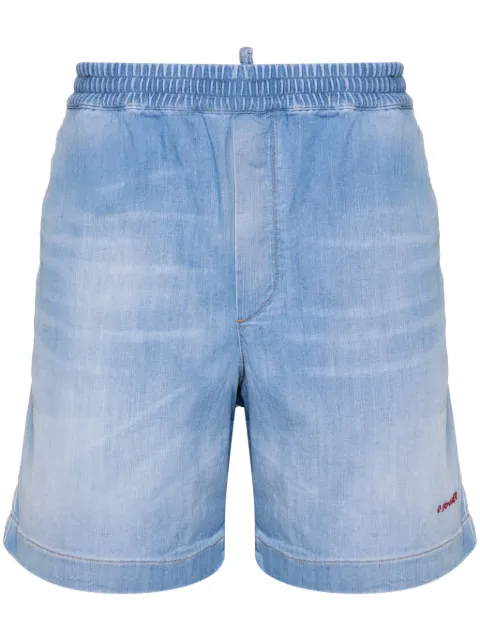 DSQUARED2 logo-embroidered bermuda shorts Blue S74MU0823S30341