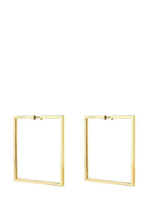 Cadar 18kt yellow gold Foundation square hoop earrings Gold FOEGY0031