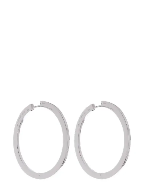 Cadar 18kt white gold hoop earrings Silver LIEGW003