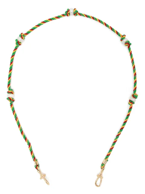 Marie Lichtenberg 14kt yellow gold Mauli Silky Rasta braided necklace Gold ML00747