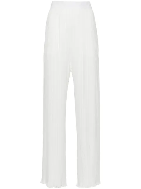 Lanvin straight-leg pleated trousers White RWTR00085904P24