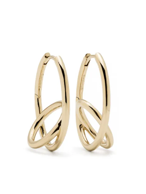 Otiumberg 14CT gold vermeil spiralis hoop earrings Gold OT00292763