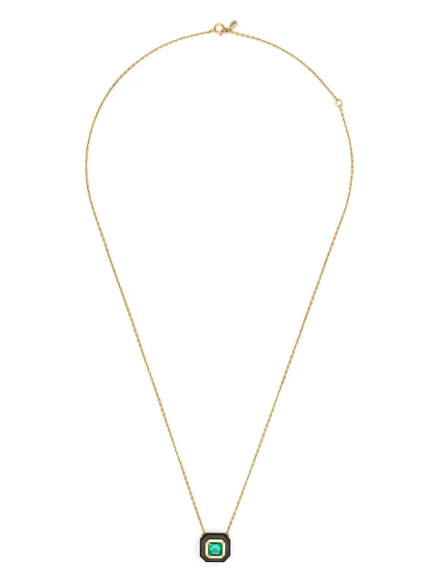 Sauer 18kt yellow gold Frame multi-stone necklace Gold D05998