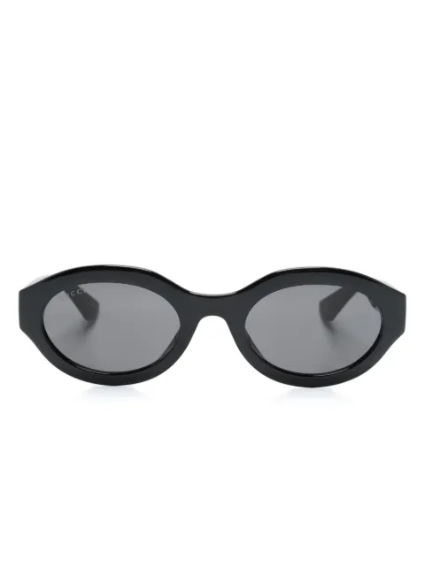 Gucci Eyewear oval-frame sunglasses Black GG1579S001