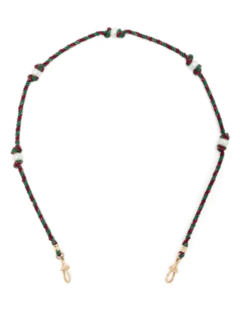 Marie Lichtenberg 14kt yellow gold Mauli Silky braided necklace Gold ML00756