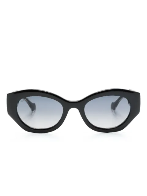 Gucci Eyewear oval-frame sunglasses Black GG1553S001
