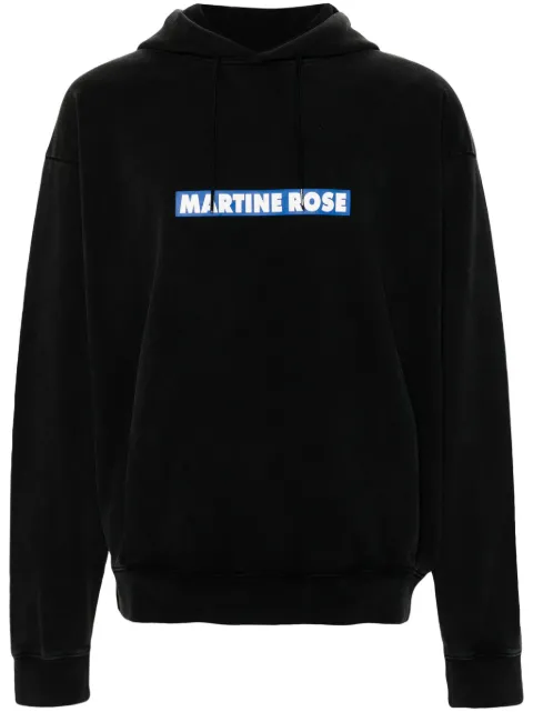 Martine Rose Blow Your Mind logo-print hoodie Black MRSS24602