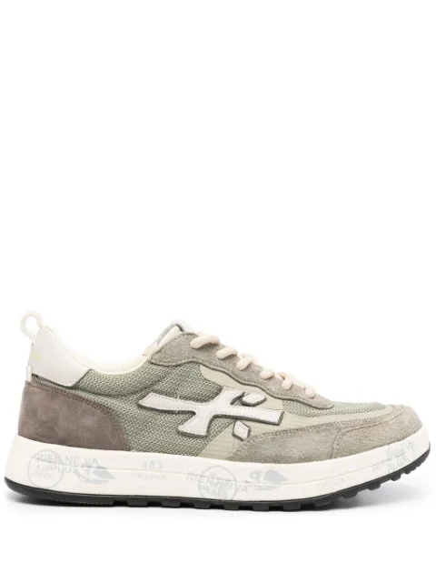 Premiata logo-appliqué low-top sneakers Green NOUSVAR