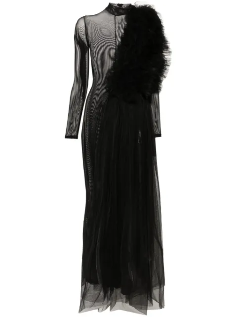 Alchemy x Lia Aram tulle jumpsuit Black LIA638