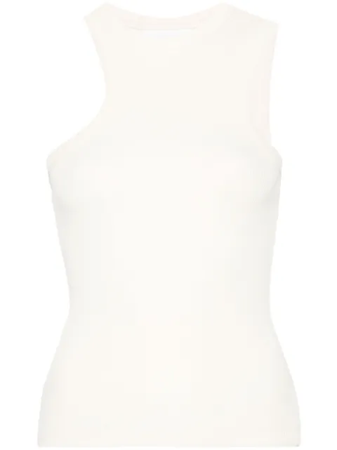 Axel Arigato asymmetric ribbed tank top Yellow A0654005