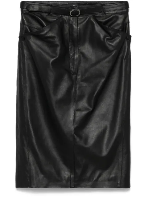Manokhi Dua midi skirt Black MANO535