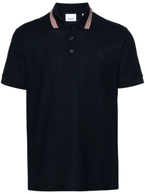 Burberry Icon stripe cotton polo shirt Blue 8084019