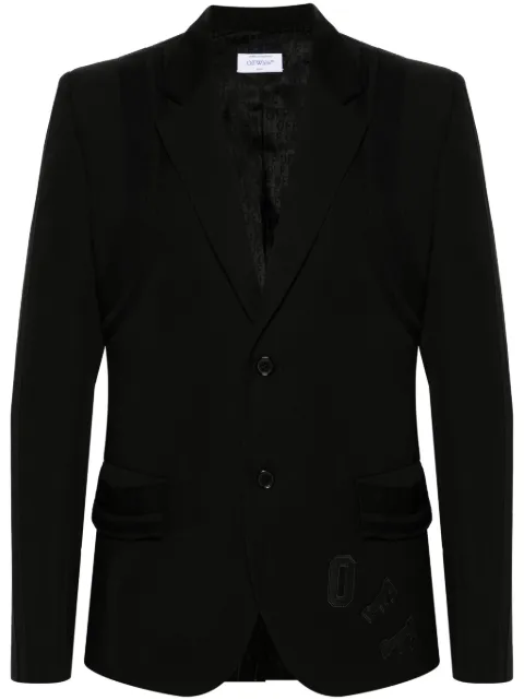 Off-White Varsity single-breasted blazer Black OMEN094S24FAB0011010