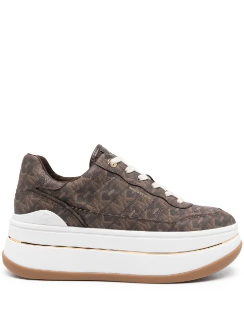 Michael Michael Kors Hayes flatform sneakers Brown 43R4HYFS1B
