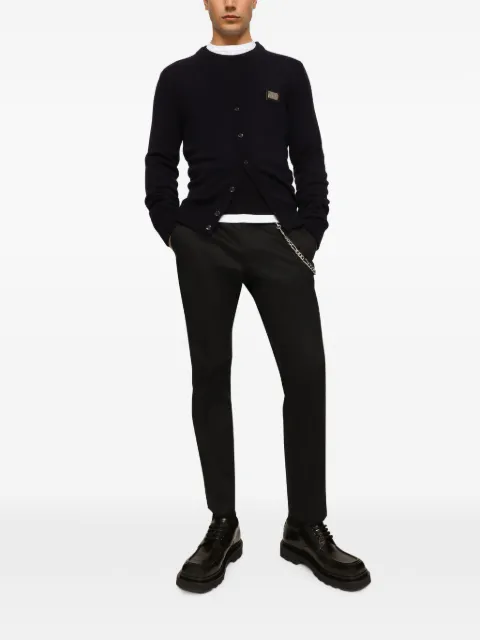 Dolce & Gabbana linen chinos Blue GY6IETGG825