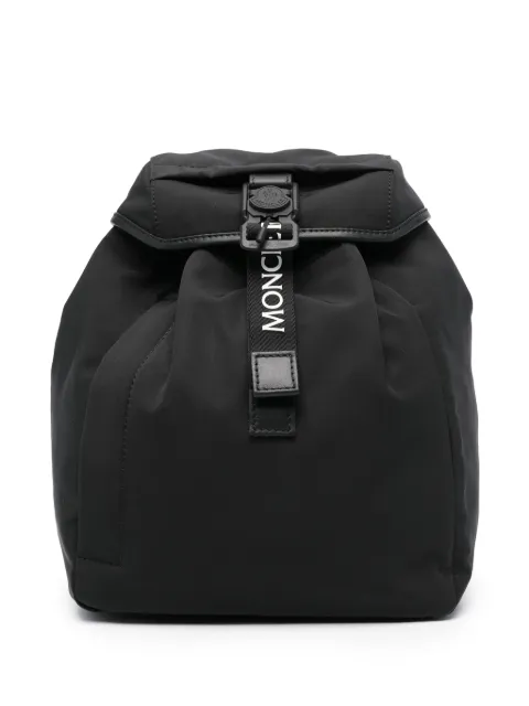 Moncler logo-plaque backpack Black J109B5A00001M3873