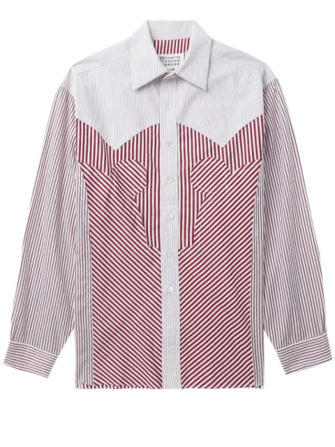 Maison Margiela striped cotton shirt White S50DT0029STZ127