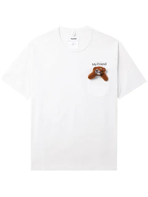 Doublet teddy bear cotton T-shirt White 24SS35CS316