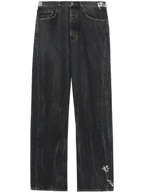Magliano distressed straight-leg jeans Black R6801363305