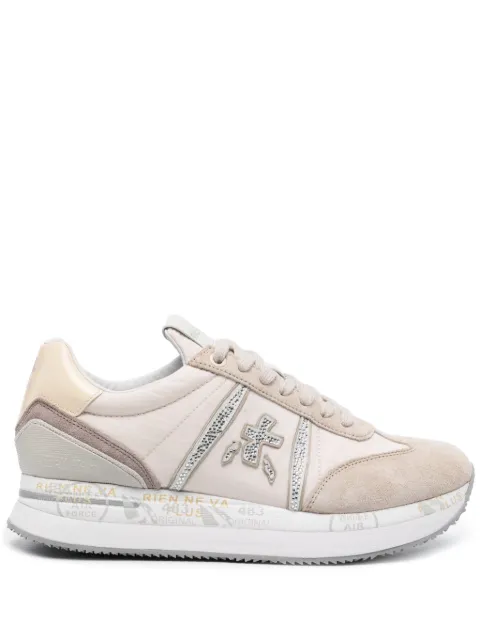 Premiata Conny rhinestone-embellished sneakers Neutrals CONNY6671C