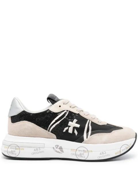 Premiata Cassie sequin-embellished sneakers Black CASSIE6720C