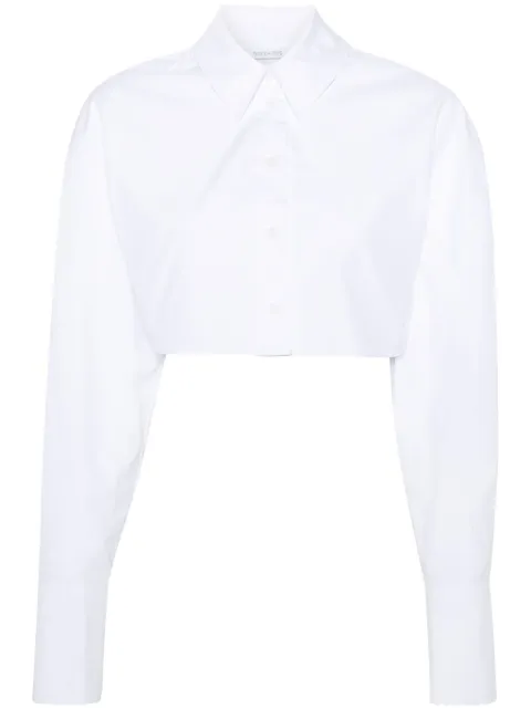 Patrizia Pepe cropped cotton shirt White 8C0696A391
